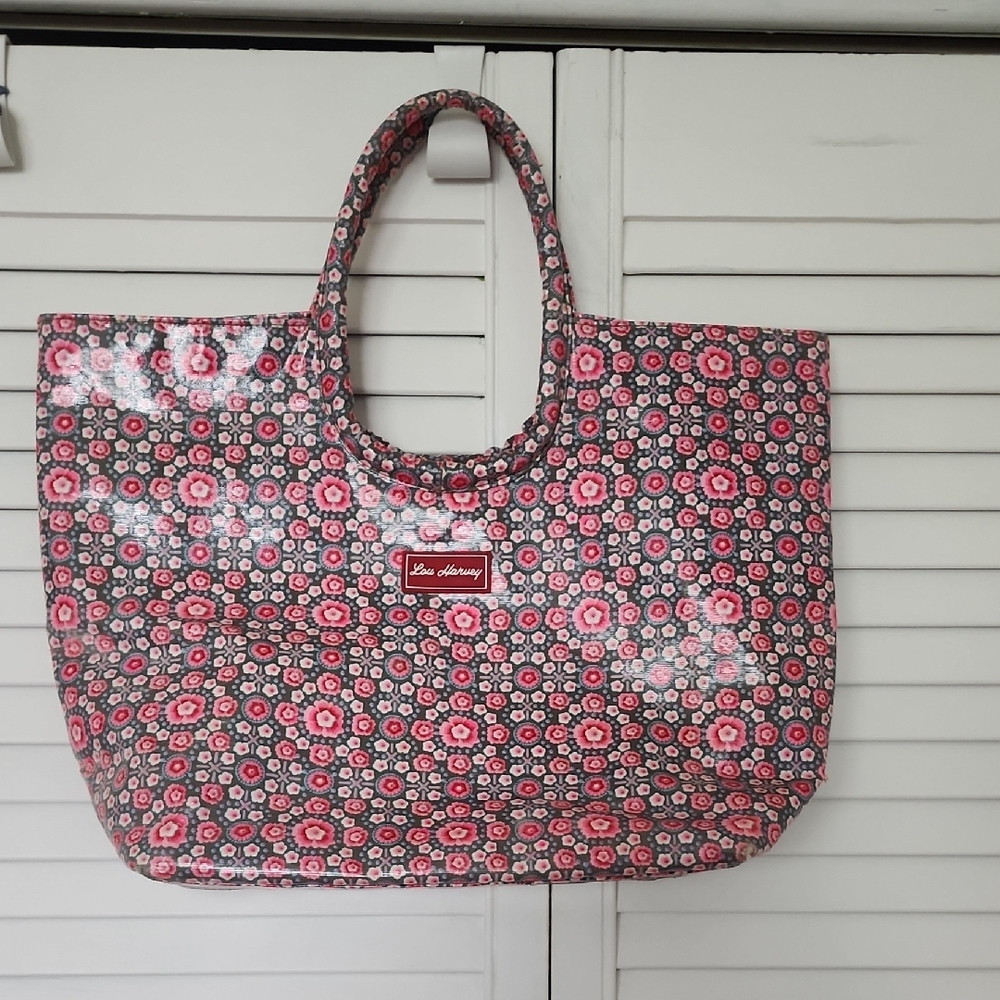 Lou Harvey Pink Floral Tote Bag